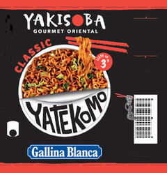 YAKISOBA GOURMET ORIENTAL YATEKOMO GALLINA BLANCA