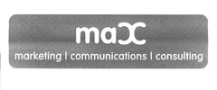 maX marketing I communications I consulting