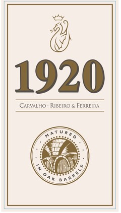 1920 CARVALHO . RIBEIRO & FERREIRA MATURED IN OAK BARRELS