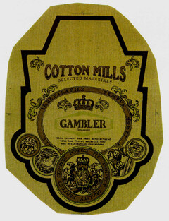 COTTON MILLS SELECTED MATERIALS GAMBLER Jeanswear