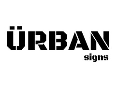 ÜRBAN signs