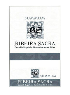 SUMMUM RS RIBEIRA SACRA Consello Regulador Denominación de Orixe