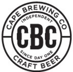 CBC CAPE BREWING CO CRAFT BEER INDEPENDENT SINCE DAY ONE