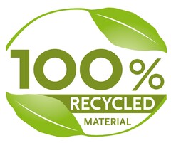 100% RECYCLED MATERIAL