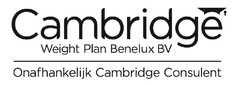 Cambridge Weight Plan Benelux BV 
Onafhankelijk Cambridge Consulent