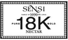 SENSI FAMILY OF WINEMAKERS SINCE 1890 PURE 18K GOLD NECTAR