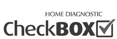 HOME DIAGNOSTIC CheckBOX