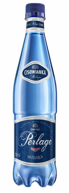 Perlage CISOWIANKA Perlage NATURALNA WODA MINERALNA CISOWIANKA Perlage NISKOSODOWA MUSUJĄCA 700 ml