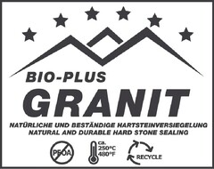 BIO-PLUS GRANIT NATÜRLICHE UND BESTÄNDIGE HARTSTEINVERSIEGELUNG NATURAL AND DURABLE HARD STONE SEALING