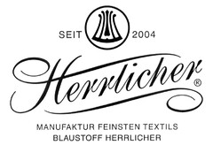 SEIT 2004 Herrlicher MANUFAKTUR FEINSTEN TEXTILS BLAUSTOFF HERRLICHER