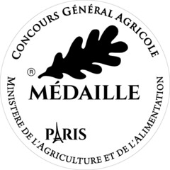 Concours Général Agricole - Médaille - Paris - Ministère de l'Agriculture et de l'Alimentation