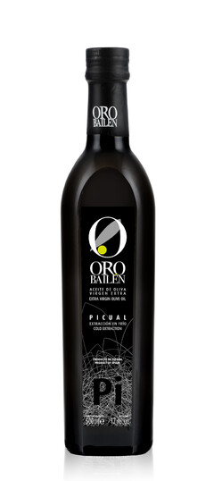 ORO BAILEN ACEITE DE OLIVA VIRGEN EXTRA PICUAL EXTRACCIÓN EN FRÍO PRODUCTO DE ESPAÑA PI