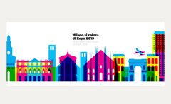 Milano si colora di Expo 2015 Milan takes the colours of Expo 2015