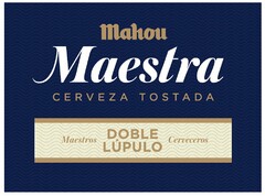 Mahou Maestra CERVEZA TOSTADA Maestros DOBLE LÚPULO Cerveceros
