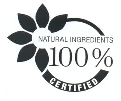 NATURAL INGREDIENTS 100% CERTIFIED