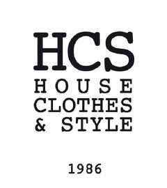 HCS HOUSE CLOTHES & STYLE 1986