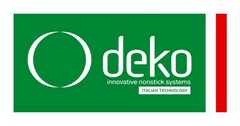 DEKO INNOVATIVE NONSTICK SYSTEMS ITALIAN TECHNOLOGY