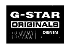 G-STAR ORIGINALS RAW DENIM