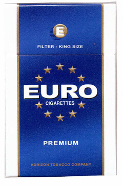 EURO CIGARETTES E FILTER - KING SIZE PREMIUM HORIZON TOBACCO COMPANY