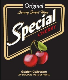 Original Luxury Sweet Wine Special CHERRY Golden Collection AN ORIGINAL TASTE OF FRUITS