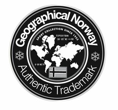 GEOGRAPHICAL NORWAY AUTHENTIC TRADEMARK SPORT COLLECTION SINCE 1953 EXPEDITION