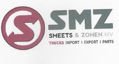 S SMZ SMEETS & ZONEN NV TRUCKS IMPORT EXPORT PARTS