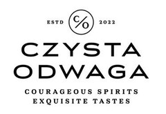 ESTD C/O 2022 CZYSTA ODWAGA COURAGEOUS SPIRITS EXQUISITE TASTES