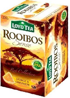 LOYD TEA ROOIBOS Sense PAX Red Collection ORANGE&CINNAMON