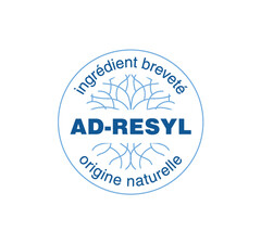 AD-RESYL ingrédient breveté origine naturelle