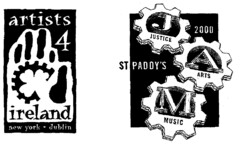 artists 4 ireland new york - dublin ST PADDY'S 2000 J JUSTICE A ARTS M MUSIC