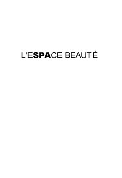 L'ESPACE BEAUTÉ