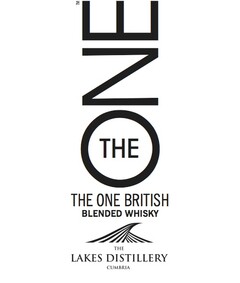 THE ONE THE ONE BRITISH BLENDED WHISKY THE LAKES DISTILLERY CUMBRIA