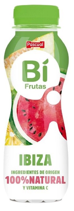 Pascual Bí Frutas IBIZA INGREDIENTES DE ORIGEN 100% NATURAL Y VITAMINA C