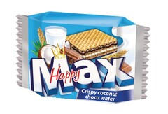 Flis Happy Max Crispy coconut choco wafer