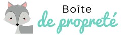 Boîte de propreté