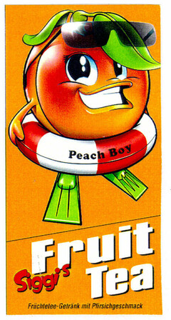 Peach Boy Fruit Tea Siggis Früchtetee-Getränk mit Pfirsichgeschmack