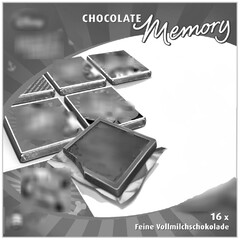CHOCOLATE Memory 16 x Feine Vollmilchschokolade