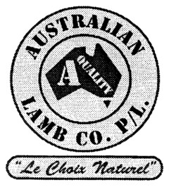 AUSTRALIAN LAMB CO. P/L. A QUALITY "Le Choix Naturel"