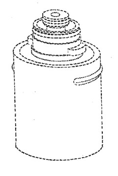 The mark consists of the colour silver applied to the outer surfaces of the filter body, excluding the upper lug-cap assembly portion; the representation of the goods shown in broken line is not a part of the mark and serves only to indicate position of the colour.