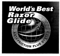 World's Best Razor Glide ANTI-FRICTION PLUS SYSTEM