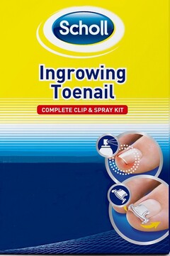 Scholl Ingrowing Toenail COMPLETE CLIP & SPRAY KIT