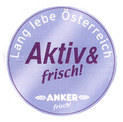 Lang lebe Österreich Aktiv & frisch! ANKER frisch!