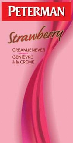 PETERMAN Strawberry CREAMJENEVER GENIÈVRE à la CRÈME