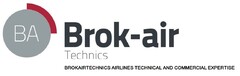 BA BROK-AIR TECHNICS BROKAIRTECHNICS AIRLINES TECHNICAL AND COMMERCIAL EXPERTISE