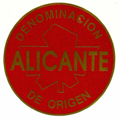 ALICANTE DENOMINACION DE ORIGEN