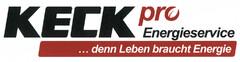 KECK pro Energieservice ... denn Leben braucht Energie