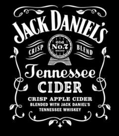 JACK DANIEL'S CRISP Old No. 7 BRAND BLEND TENNESSEE CIDER CRISP APPLE CIDER BLENDED WITH JACK DANIEL´S TENNESSEE WHISKEY