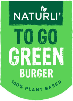 NATURLI’ TO GO GREEN BURGER 100% PLANT BASED