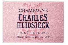 CHAMPAGNE CHARLES HEIDSIECK ROSE RESERVE