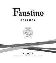 Faustino CRIANZA EMBOTELLADO EN ORIGEN  BODEGAS FAUSTINO OYON ESPAÑA RIOJA DENOMINACIÓN DE ORIGEN CALIFICADA